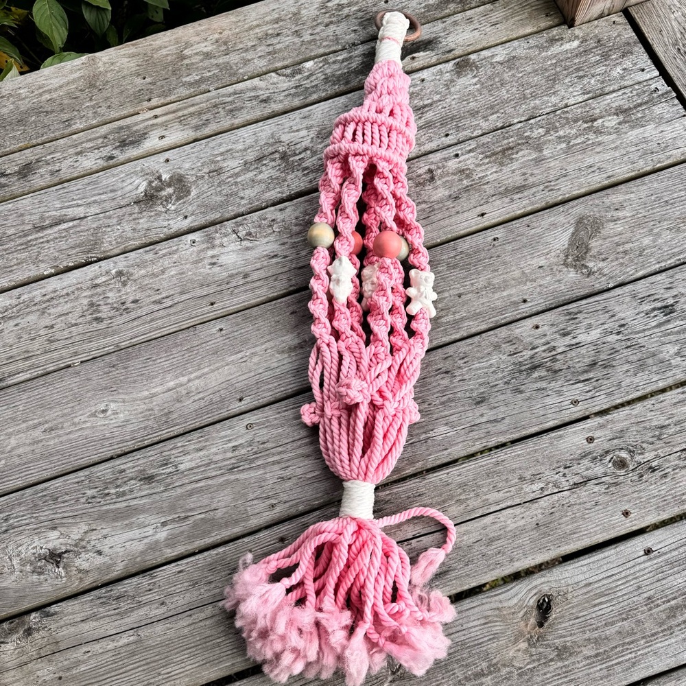 Vintage Baby Macrame Plant Hanger